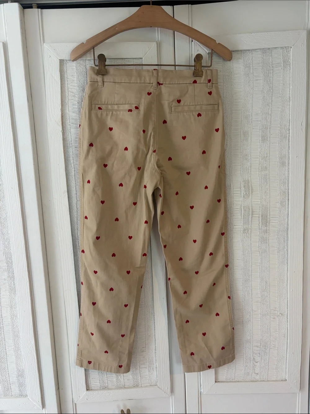 Very cute girls size 10 pants with red hearts. NWOT